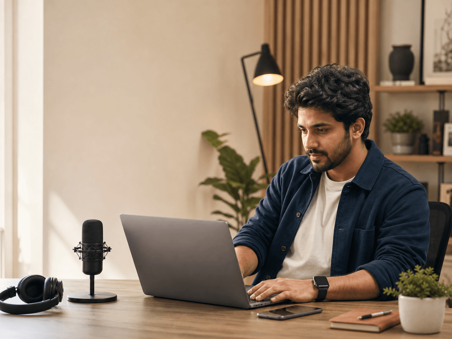 Regional media team preparing a dubbed video in a creator studio